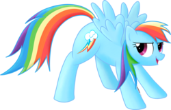 Size: 3002x1919 | Tagged: safe, artist:haltie, rainbow dash, pegasus, pony, g4, female, iwtcird, looking at you, mare, solo