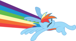 Size: 9241x5057 | Tagged: safe, artist:deadparrot22, rainbow dash, pony, g4, sleepless in ponyville, absurd resolution, dynamic entry, female, kick, simple background, solo, transparent background, vector