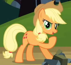 Size: 483x442 | Tagged: safe, screencap, applejack, earth pony, pony, g4, female, mare, solo