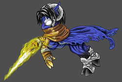 Size: 602x408 | Tagged: safe, artist:furfur, legacy of kain, ponified, raziel, soul reaver