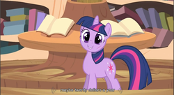 Size: 858x468 | Tagged: safe, screencap, twilight sparkle, g4, youtube caption