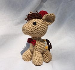 Size: 800x742 | Tagged: safe, artist:milesofcrochet, doctor whooves, time turner, g4, amigurumi, crochet, daily deviation, irl, photo, plushie