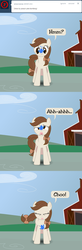 Size: 500x1518 | Tagged: safe, artist:scribblez, oc, oc only, oc:creamy white, cow, cow pony, pony, bow, comic, creamy and friends, female, poison joke, sneezing, solo, tumblr, udder