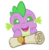 Size: 288x294 | Tagged: safe, artist:doctorxfizzle, spike, dragon, g4, baby dragon, cute, green eyes, male, open mouth, peekaboo pony pals, scroll, simple background, smiling, spikabetes, transparent background, vector