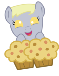 Size: 360x460 | Tagged: safe, artist:doctorxfizzle, derpy hooves, pony, g4, baby, baby pony, cute, derpabetes, muffin, peekaboo pony pals