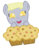 Size: 360x460 | Tagged: safe, artist:doctorxfizzle, derpy hooves, pony, g4, baby, baby pony, cute, derpabetes, muffin, peekaboo pony pals