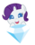 Size: 379x484 | Tagged: safe, artist:doctorxfizzle, rarity, pony, g4, baby, baby pony, cute, diamond, female, gem, open mouth, peekaboo pony pals, raribetes, simple background, smiling, solo, transparent background, vector