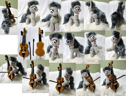Size: 3974x3000 | Tagged: safe, artist:rens-twin, octavia melody, earth pony, pony, g4, cello, irl, musical instrument, photo, plushie, solo