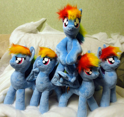 Size: 1974x1854 | Tagged: safe, artist:rens-twin, rainbow dash, g4, irl, photo, plushie