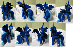 Size: 7114x4555 | Tagged: safe, artist:rens-twin, princess luna, pony, g4, absurd resolution, irl, photo, plushie, solo