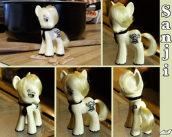 Size: 900x720 | Tagged: safe, artist:yurichan6, handcrafted, model, one piece, ponified, vinsmoke sanji