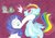 Size: 1024x722 | Tagged: safe, artist:louis badalament, gummy, rainbow dash, rarity, spike, dragon, pegasus, pony, unicorn, pony pov series, g4, alex warlorn, eyes closed, fanfic, fanfic art, reharmonized ponies, slap