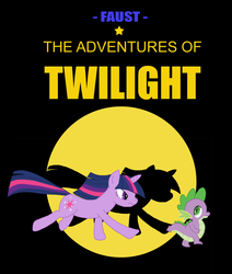 Size: 1086x1280 | Tagged: safe, artist:vectoredthrust, spike, twilight sparkle, g4, crossover, parody, reference, the adventures of tintin, tintin