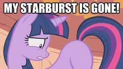 Size: 625x351 | Tagged: safe, edit, edited screencap, screencap, twilight sparkle, g4, blank flank, butt, caption, flank, image macro, plot