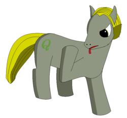 Size: 680x632 | Tagged: safe, artist:kanemagus, ponified, q, q2, star trek, star trek: the next generation