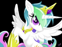 Size: 640x480 | Tagged: safe, artist:silvercommando, princess celestia, pony, g4, female, solo, young