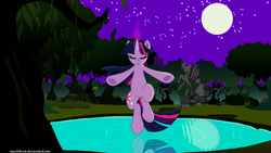 Size: 1920x1080 | Tagged: safe, artist:dotrim, nightmare moon, twilight sparkle, g4, wallpaper