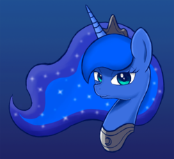 Size: 1207x1103 | Tagged: safe, artist:kas92, princess luna, pony, g4, female, solo