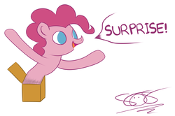 Size: 1970x1307 | Tagged: safe, artist:aruigus808, pinkie pie, g4, box, wat