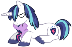 Size: 4836x3182 | Tagged: safe, artist:jennieoo, shining armor, twilight sparkle, pony, unicorn, g4, brother and sister, female, filly, filly twilight sparkle, male, show accurate, siblings, simple background, stallion, transparent background, younger