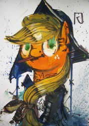 Size: 1138x1600 | Tagged: safe, artist:quiet-victories, applejack, earth pony, pony, g4, female, solo