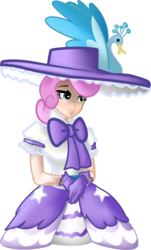 Size: 5668x9387 | Tagged: safe, artist:johnjoseco, artist:likonan, twinkleshine, human, swan, g4, absurd resolution, clothes, colored, dress, female, hat, humanized, simple background, solo, transparent background, vector