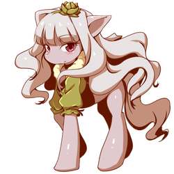 Size: 800x800 | Tagged: safe, pony, anime, idolmaster, pixiv, ponified, shijou takane, solo