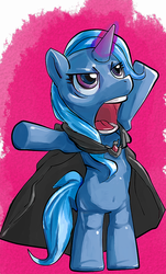 Size: 578x957 | Tagged: safe, artist:baigak, trixie, pony, unicorn, g4, female, mare, pixiv, solo