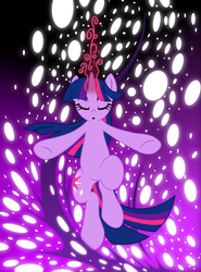 Size: 4278x5795 | Tagged: safe, twilight sparkle, pony, unicorn, g4, abstract background, absurd resolution, eyes closed, female, gradient background, magic, mare, open mouth, solo