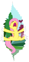 Size: 1180x2496 | Tagged: safe, artist:bongo, fluttershy, g4, fourth wall, simple background, transparent, transparent background, vector