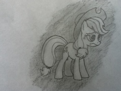 Size: 960x720 | Tagged: safe, artist:xxtendertacosxx, applejack, g4, sketch, unamused