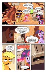 Size: 1320x2040 | Tagged: safe, artist:karzahnii, applejack, pinkie pie, twilight sparkle, g4, comic, tales from ponyville