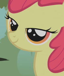 Size: 487x576 | Tagged: safe, screencap, apple bloom, earth pony, pony, g4, female, filly, lidded eyes