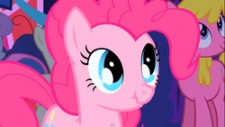 Size: 1280x720 | Tagged: safe, screencap, bon bon, cherry berry, pinkie pie, sweetie drops, friendship is magic, g4, my little pony: friendship is magic, scrunchier face, scrunchy face