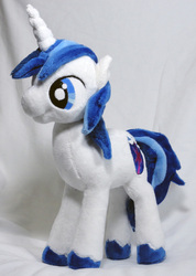 Size: 2392x3360 | Tagged: safe, artist:cryptic-enigma, shining armor, pony, g4, irl, photo, plushie, solo