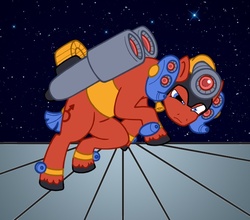 Size: 670x590 | Tagged: safe, artist:terrastardroid, mars, mega man (series), ponified, stardroid