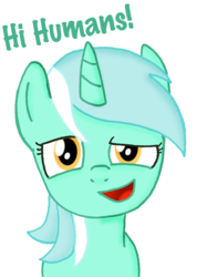 Size: 906x1274 | Tagged: safe, artist:ajmstudios, lyra heartstrings, pony, unicorn, g4, female, humie, mare, meme, simple background, solo, text, transparent background