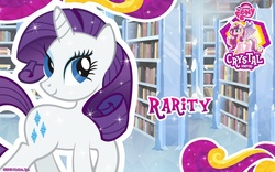Size: 1280x800 | Tagged: safe, princess cadance, rarity, g4, official, crystal empire, wallpaper