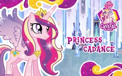 Size: 1280x800 | Tagged: safe, princess cadance, alicorn, pony, g4, official, crystal empire, female, mare, solo, wallpaper