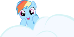 Size: 1024x508 | Tagged: safe, artist:pinkamenadianepie3, rainbow dash, g4, cloud, simple background, transparent background, vector