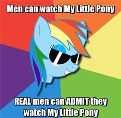 Size: 500x488 | Tagged: safe, rainbow dash, g4, advice meme, image macro, meme, sunglasses