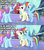 Size: 1280x1440 | Tagged: safe, edit, edited screencap, screencap, fleur de verre, rainbow dash, sapphire joy, crystal pony, pegasus, pony, g4, my little pony: friendship is magic, the crystal empire, comic, female, floppy ears, implied bisexual, innuendo, lesbian, mare, ship:verredash, shipping