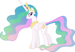 Size: 6910x4810 | Tagged: safe, artist:90sigma, princess celestia, alicorn, pony, g4, absurd resolution, butt, female, mare, plot, simple background, solo, transparent background, vector