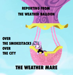 Size: 363x372 | Tagged: safe, twilight sparkle, g4, balloon, hot air balloon, little inferno, the weather mare, twinkling balloon