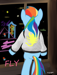 Size: 1288x1688 | Tagged: safe, artist:kyojiogami, rainbow dash, g4, crossover, drive, parody