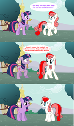 Size: 1600x2700 | Tagged: safe, twilight sparkle, oc, g4, comic, red pill, scp-500