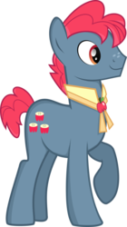 Size: 3429x6104 | Tagged: safe, artist:daydreamsyndrom, apple split, pony, g4, apple family member, simple background, solo, transparent background, vector