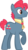 Size: 3429x6104 | Tagged: safe, artist:daydreamsyndrom, apple split, pony, g4, apple family member, simple background, solo, transparent background, vector