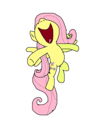 Size: 769x969 | Tagged: safe, artist:sylis1232, fluttershy, pegasus, pony, g4, female, hooves out, mare, nose in the air, open mouth, simple background, smiling, solo, spread wings, volumetric mouth, white background, wings