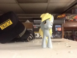 Size: 960x720 | Tagged: safe, derpy hooves, g4, haters gonna hate, hot topic, text, vinyl figure